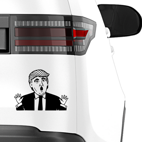 Ganz ruhig Leute Trump Aufkleber - Beispielansicht