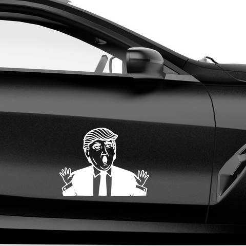 Ganz ruhig Leute Trump Aufkleber - Beispielansicht