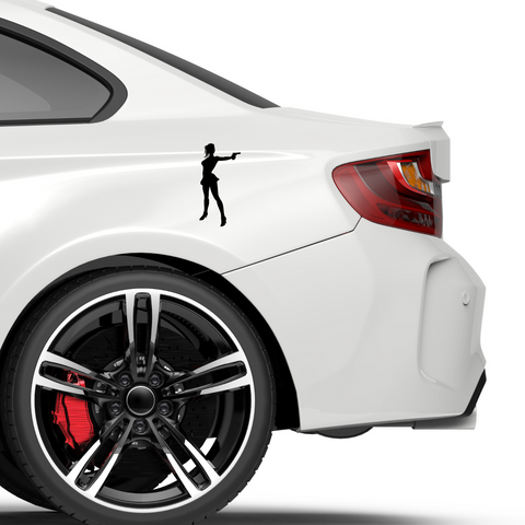 Geheimagentin Aufkleber - Beispielansicht