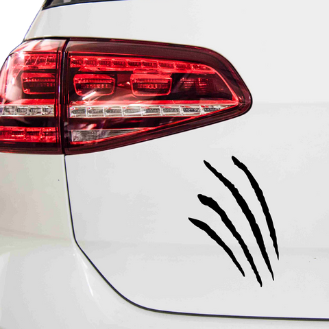 Geschwungene Krallenspur Aufkleber - Beispielansicht