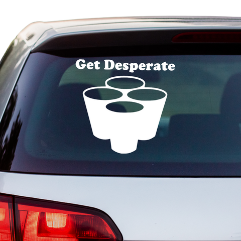 Get Desperate Aufkleber - Beispielansicht