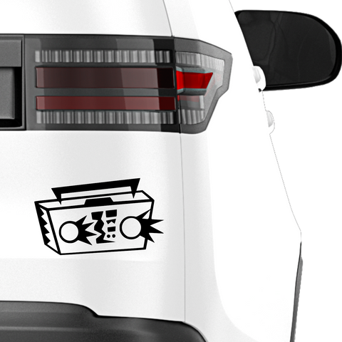 Ghettoblaster Aufkleber - Beispielansicht
