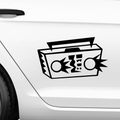 Ghettoblaster Aufkleber - Beispielansicht