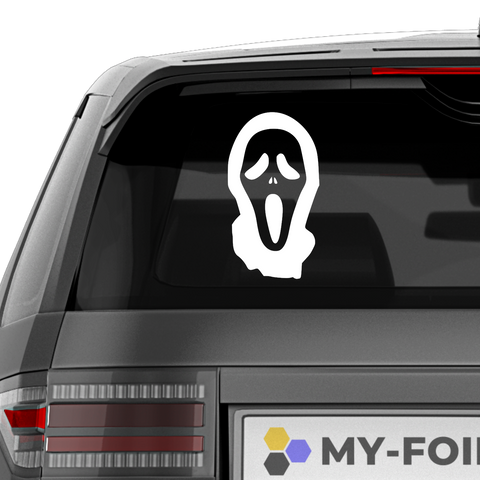 Ghostface Aufkleber - Beispielansicht