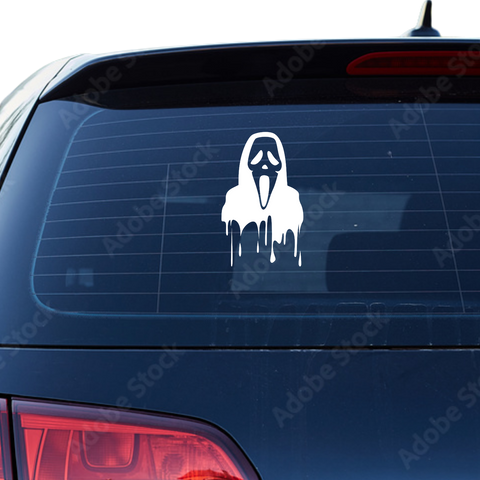 Ghostface Blut Aufkleber - Beispielansicht