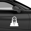 Ghostface Kapuzenmaske Aufkleber - Beispielansicht