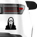 Ghostface Kapuzenmaske Aufkleber - Beispielansicht