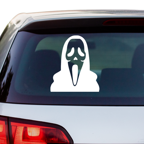 Ghostface Kapuzenmaske Aufkleber - Beispielansicht