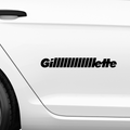 Gillllllllllette_Gillette Fakelogo Aufkleber - Beispielansicht