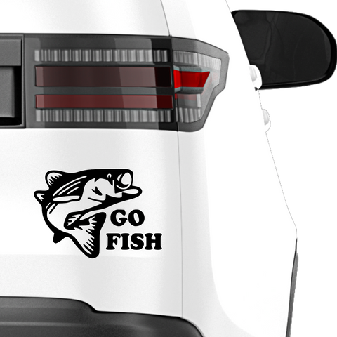 Go Fishing Aufkleber - Beispielansicht