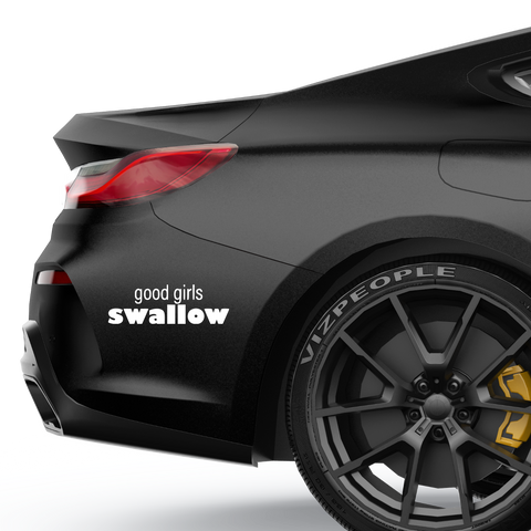 Good Girls Swallow Aufkleber - Beispielansicht