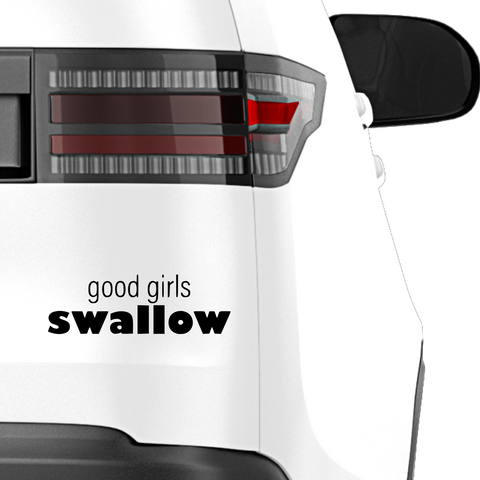 Good Girls Swallow Aufkleber - Beispielansicht