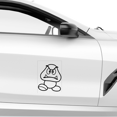 Goomba Aufkleber - Beispielansicht