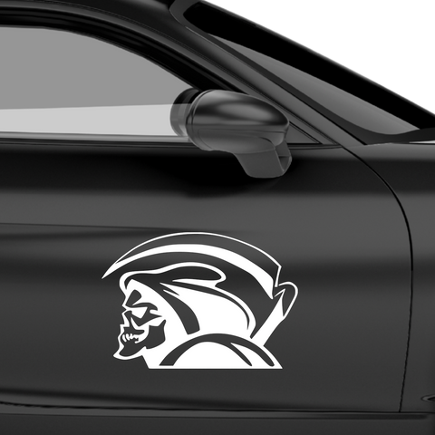 Grim Skull Sensenmann Aufkleber - Beispielansicht