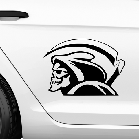 Grim Skull Sensenmann Aufkleber - Beispielansicht