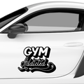 Gym Addicted Aufkleber - Beispielansicht