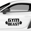 Gym Beast Aufkleber - Beispielansicht