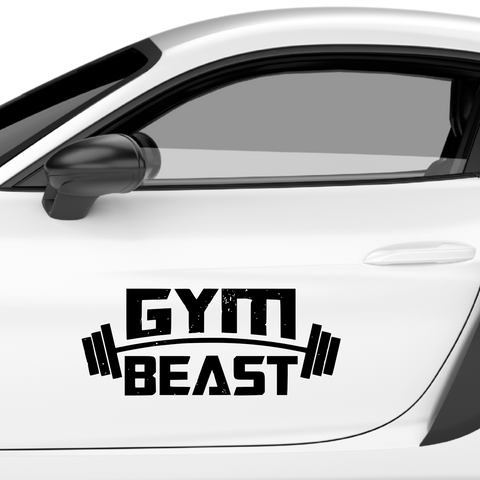 Gym Beast Aufkleber - Beispielansicht