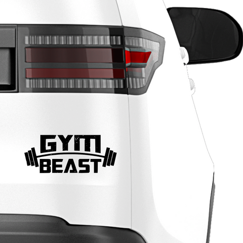 Gym Beast Aufkleber - Beispielansicht
