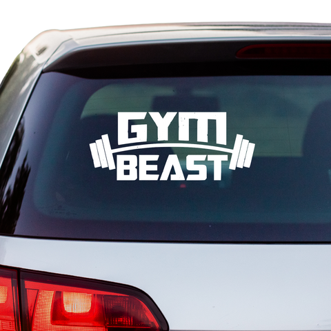 Gym Beast Aufkleber - Beispielansicht