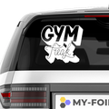 Gym Freak Aufkleber - Beispielansicht