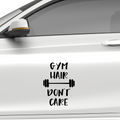 Gym Hair don't care Aufkleber - Beispielansicht