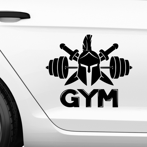 Gym Krieger Aufkleber - Beispielansicht