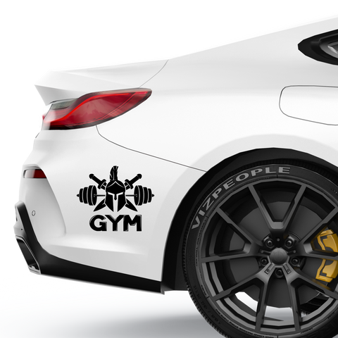 Gym Krieger Aufkleber - Beispielansicht