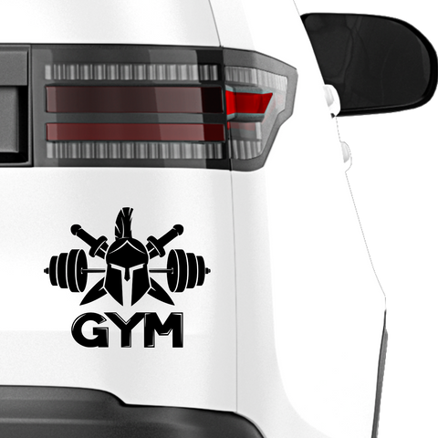 Gym Krieger Aufkleber - Beispielansicht