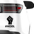 #HODL Aufkleber - Beispielansicht