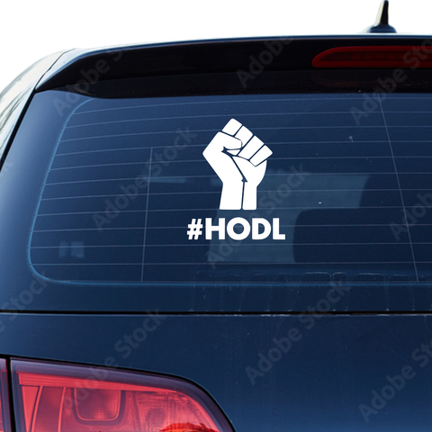 HODL Aufkleber - Beispielansicht
