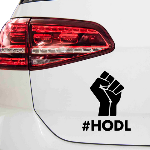 HODL Aufkleber - Beispielansicht