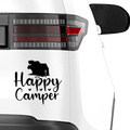 Happy Camper Aufkleber - Beispielansicht