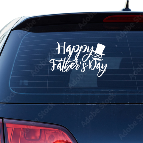 Happy Fathers day Aufkleber Nr 1 - Beispielansicht