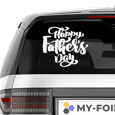 Happy Fathers day Aufkleber Nr 2 - Beispielansicht