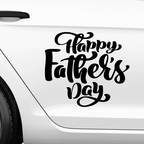 Happy Fathers day Aufkleber Nr 2 - Beispielansicht