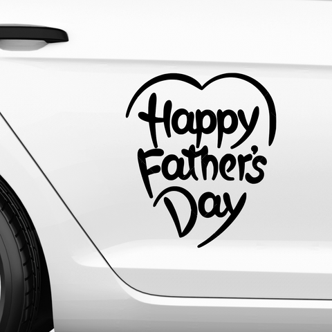 Happy Fathers day Aufkleber Nr 3 - Beispielansicht