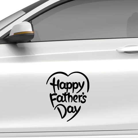 Happy Fathers day Aufkleber Nr 3 - Beispielansicht