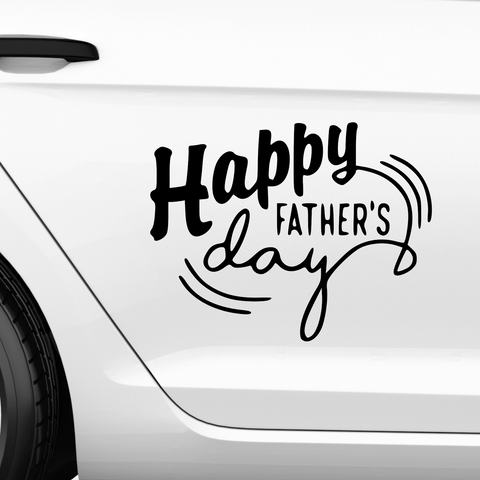 Happy Fathers day Aufkleber Nr 4 - Beispielansicht