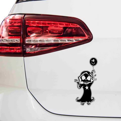 Happy Sensenmann Aufkleber - Beispielansicht