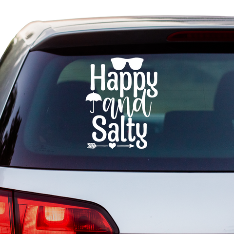 Happy and salty Aufkleber - Beispielansicht
