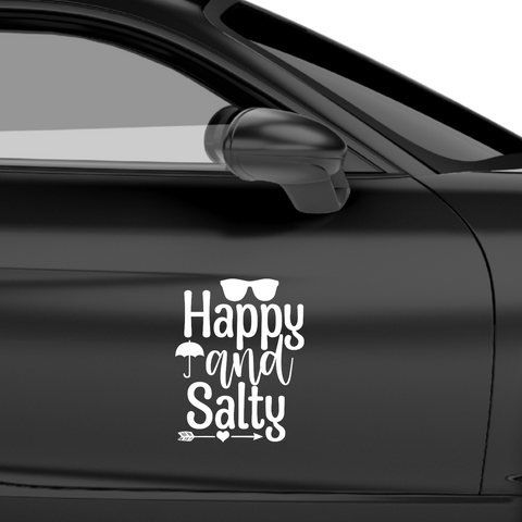 Happy and salty Aufkleber - Beispielansicht