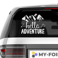 Hello adventure Aufkleber - Beispielansicht