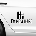 Hi im new here Aufkleber - Beispielansicht