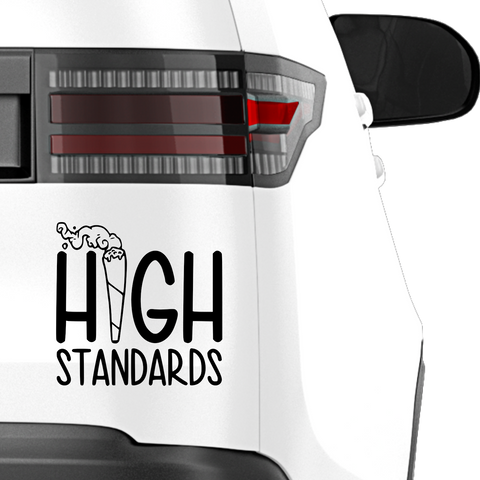 High Standart Aufkleber - Beispielansicht