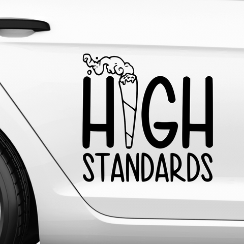 High Standart Aufkleber - Beispielansicht