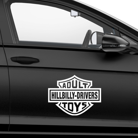 Hillbilly Drivers HArley Davidson Fakelogo Aufkleber - Beispielansicht