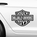 Hillbilly Drivers HArley Davidson Fakelogo Aufkleber - Beispielansicht