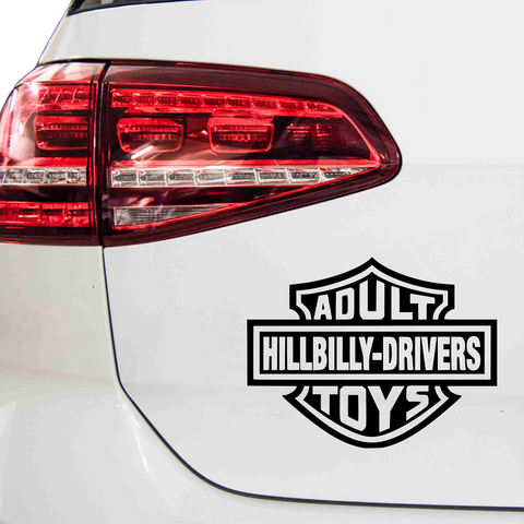 Hillbilly Drivers HArley Davidson Fakelogo Aufkleber - Beispielansicht