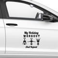 Holiday Workout Aufkleber - Beispielansicht